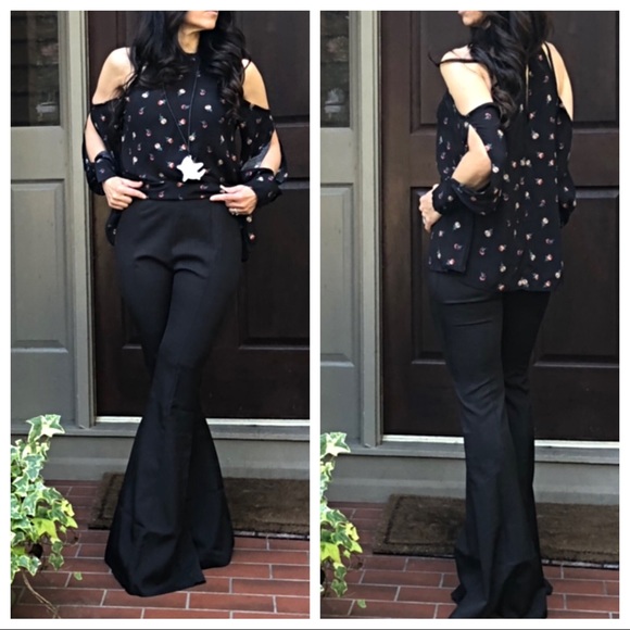 ✨LAST ONE ✨Black gorgeous wide leg bell pants - Picture 5 of 7